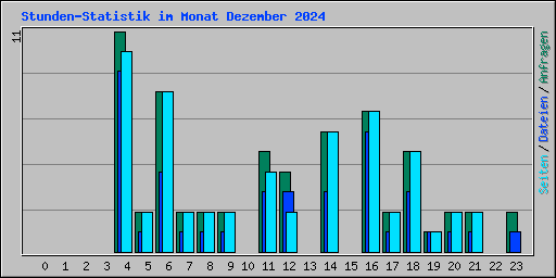 Stunden-Statistik im Monat Dezember 2024